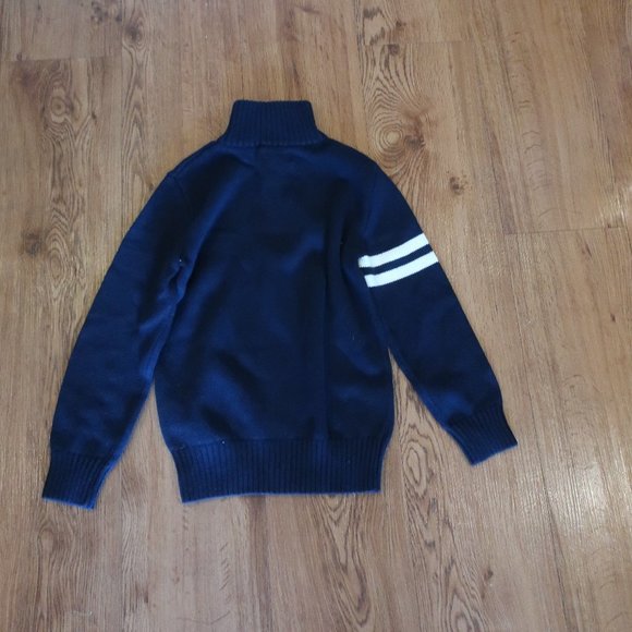 POLO RALPH LAUREN BLUE LABEL 1/4 ZIP SWEATER 7 * - Picture 8 of 9